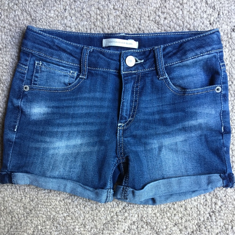 Girls Stretch Denim Shorts